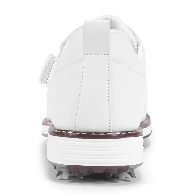 Professional Golf Shoes for Men Black White Athletic Shoes Mens Quick Lacing Golf Training Shoe Man Anti-Slip Spikes Golf Shoe - view 5