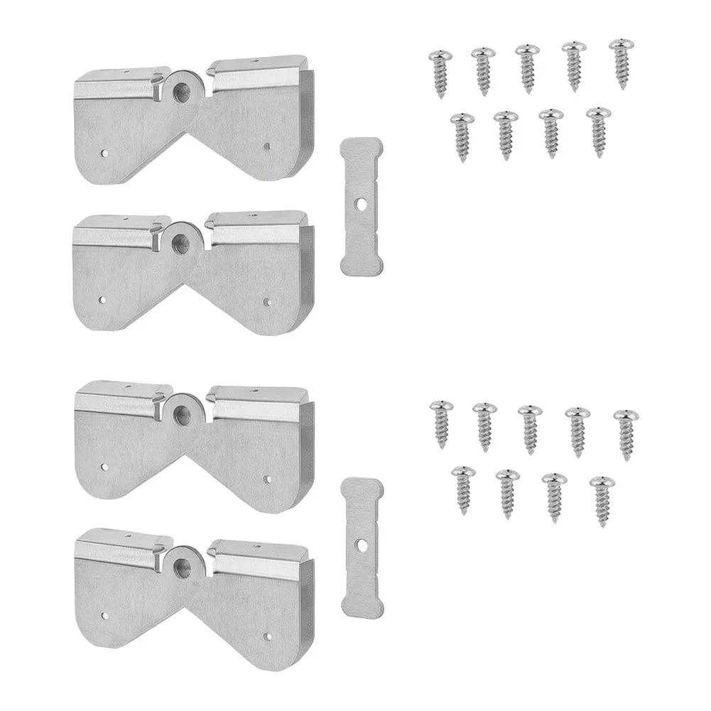 Aluminum Gutter Downspout Flip Up Hinge Extension Kit 10.3cm Stainless Steel For Easy Installation Debris For Clearance Home Rai