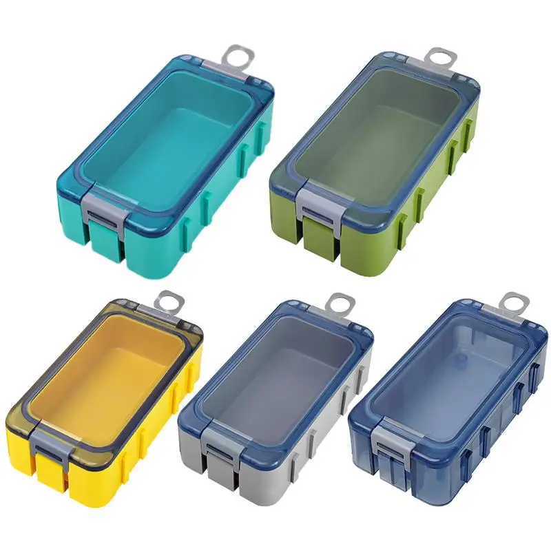 Fishing Tackle Box Organizer Waterproof Shockproof Lure Storage Silicone Sealing Strip Night Fishing Supplies Accessories