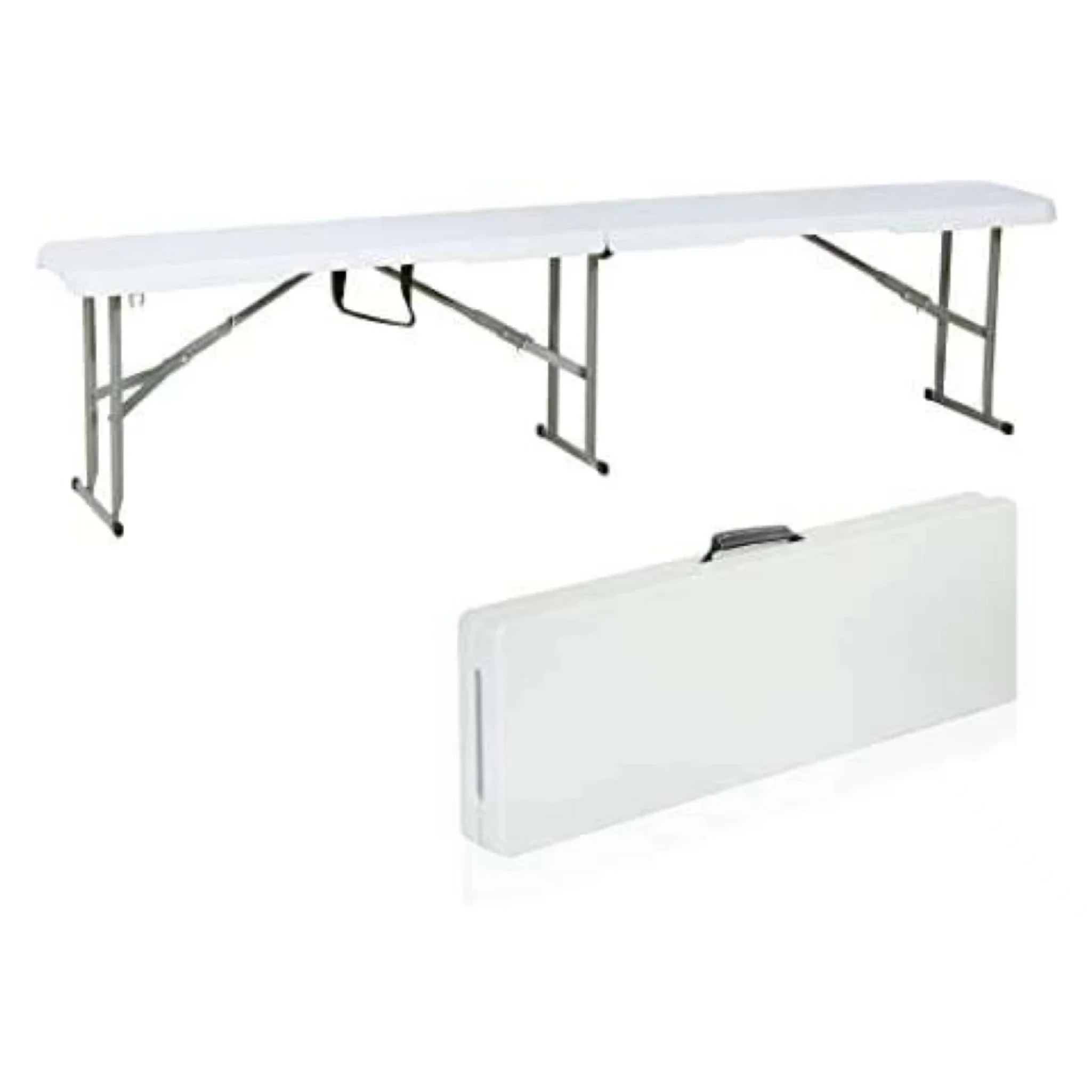 2026 4FT 5FT 6FT 8FT Easy Folding Bbq Picnic Dining Table Rectangular Outdoor Camping Plastic Portable Folding Table