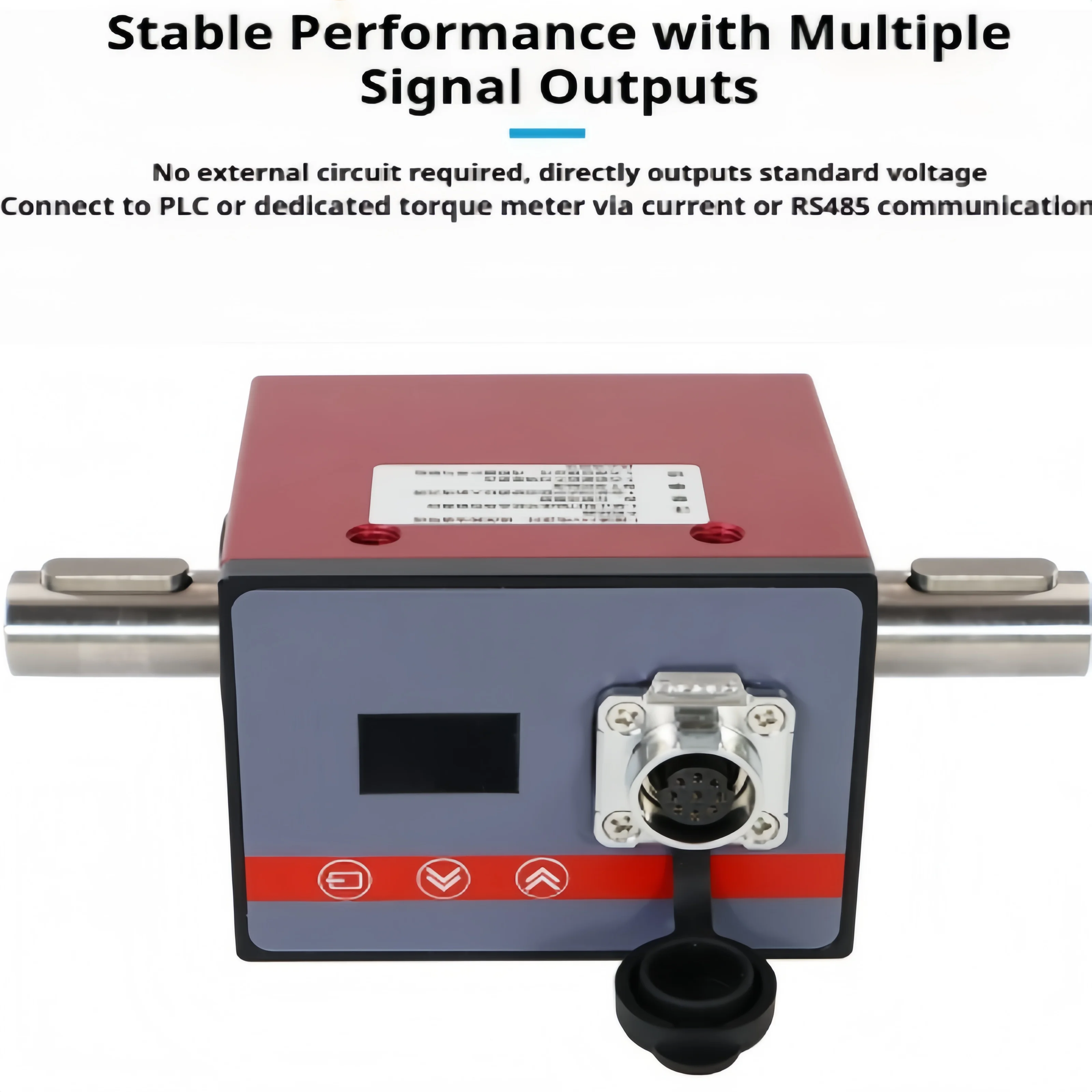 Torque Sensor High Precision Dynamic Rotary Torque Sensor 0-0.5NM Torque Sensor with Display for Motor Power Measurement