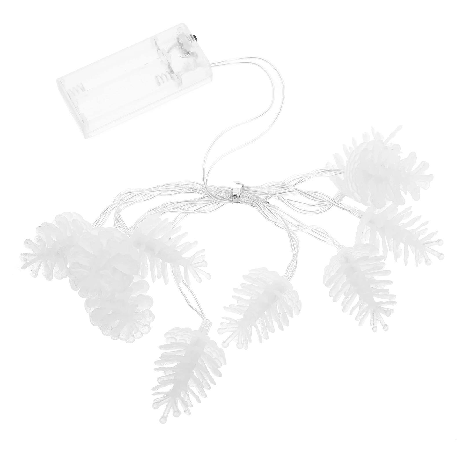 

Pinecone String Led Fairy Lights For Christmas Tree Decor Rustic Holiday Ambient Lamp Indoor Outdoor Party Garden Wedding