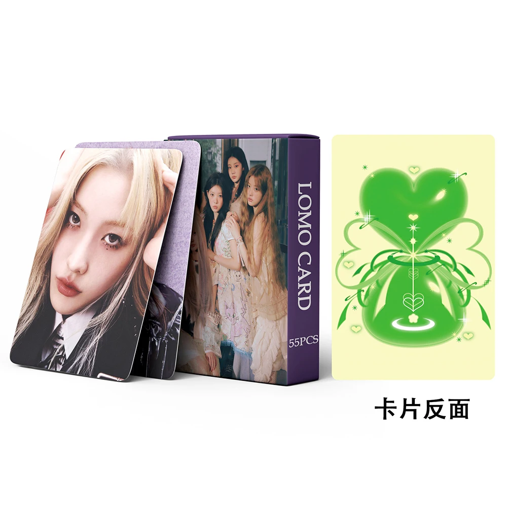 55pcs/set KPOP ILLIT Lomo Cards Photocards Album Girls Group Fans Collection Gift Postcards Photo Card Fan gifts