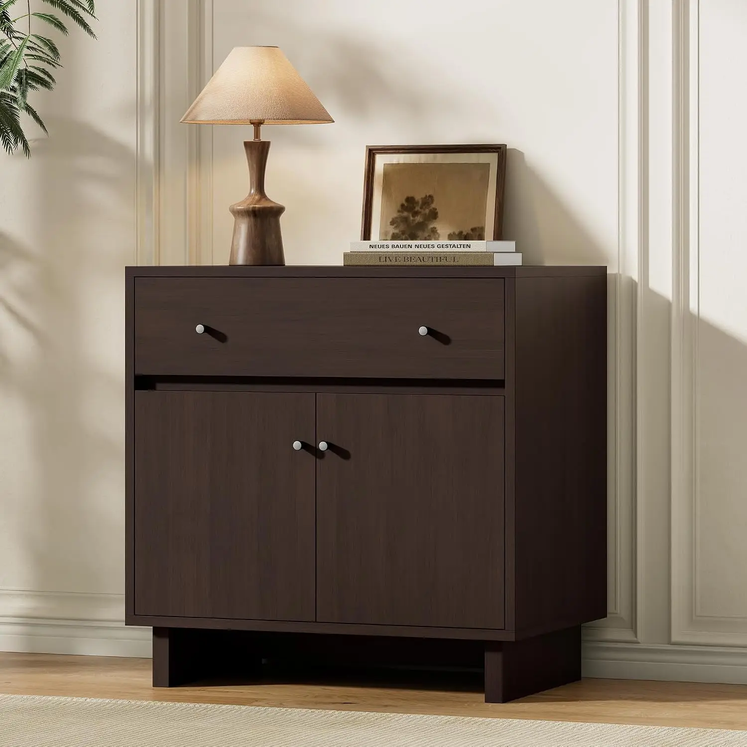 31in Storage Sideboard Cabinet With Drawer, Modular Buffet For Living Dining Room, Customized
