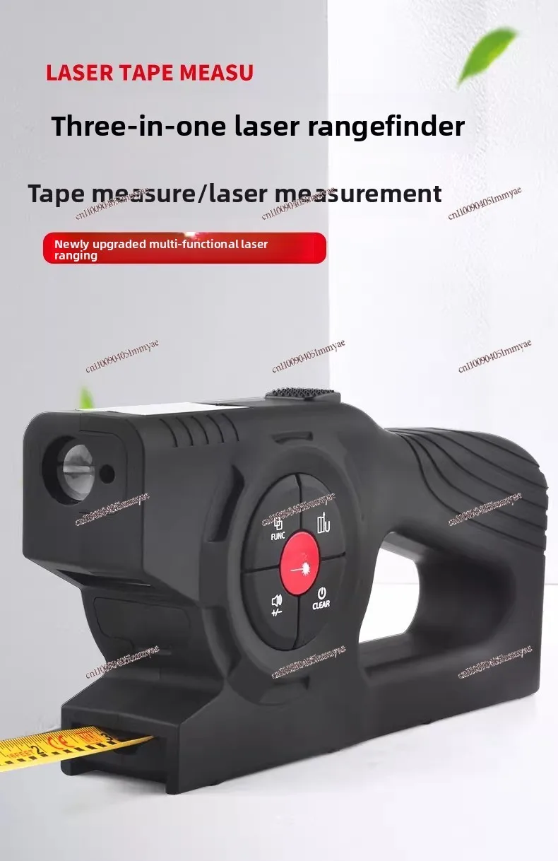 Digital Rangefinder Tape Measure 3-in-1 Intelligent Electronic Measuring Ruler Charging Multi-function