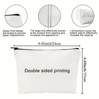 A TV Program Makeup Bag -Cute Multifunctional Zipper Bag for Women, Jewelry Storage Bag, Perfect Travel Zipper Small Storage Bag 5