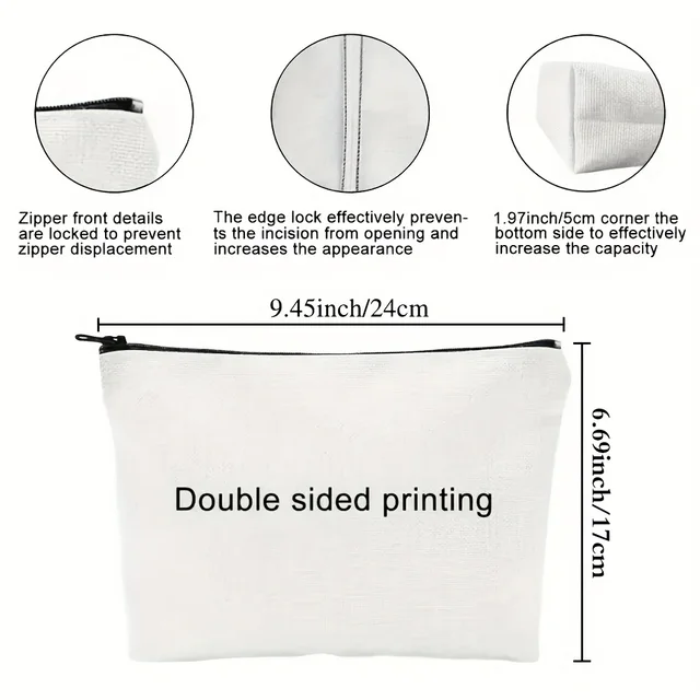 A TV Program Makeup Bag -Cute Multifunctional Zipper Bag for Women, Jewelry Storage Bag, Perfect Travel Zipper Small Storage Bag 5 A TV Program Makeup Bag -Cute Multifunctional Zipper Bag – view 5