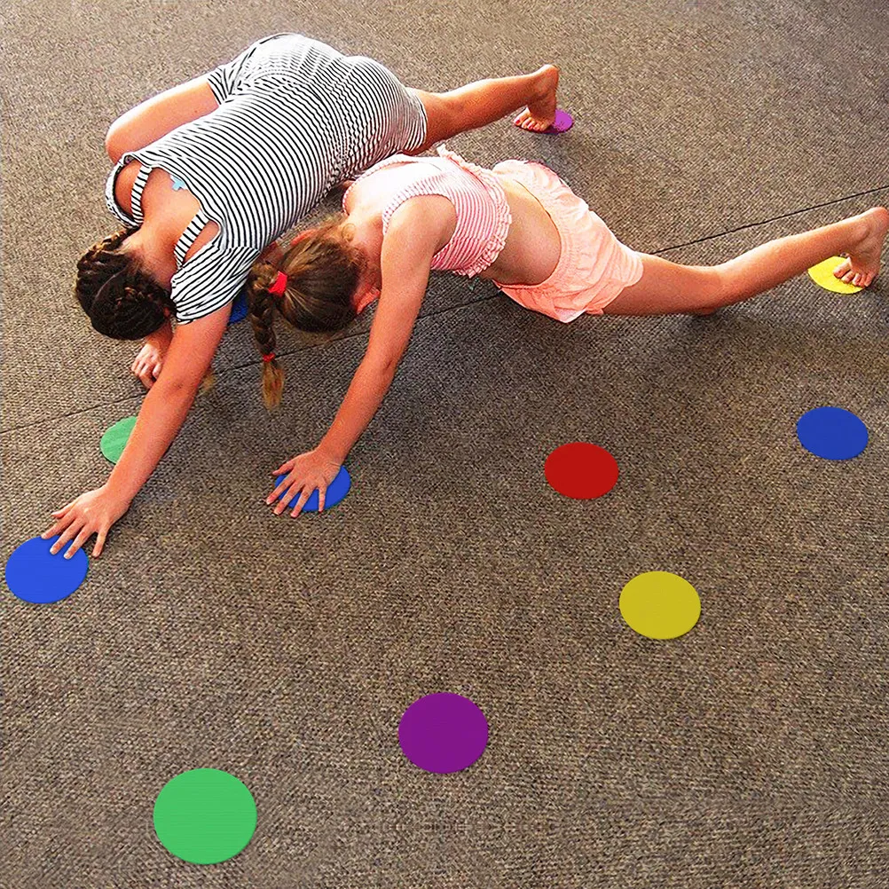 

30Pcs Round Carpet Markers 10Cm Colorful Reusable Spot Stickers for Kids Parties Classroom Group Seating Teaching