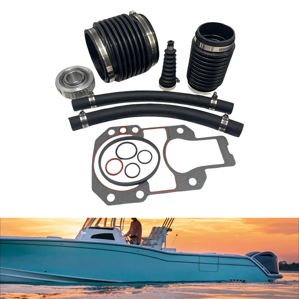 

For MerCruiser For Alpha One Gen 1 Transom Bellows Kit with Exhaust Shift Bellows U Joint and Water Intake Hose Replacement
