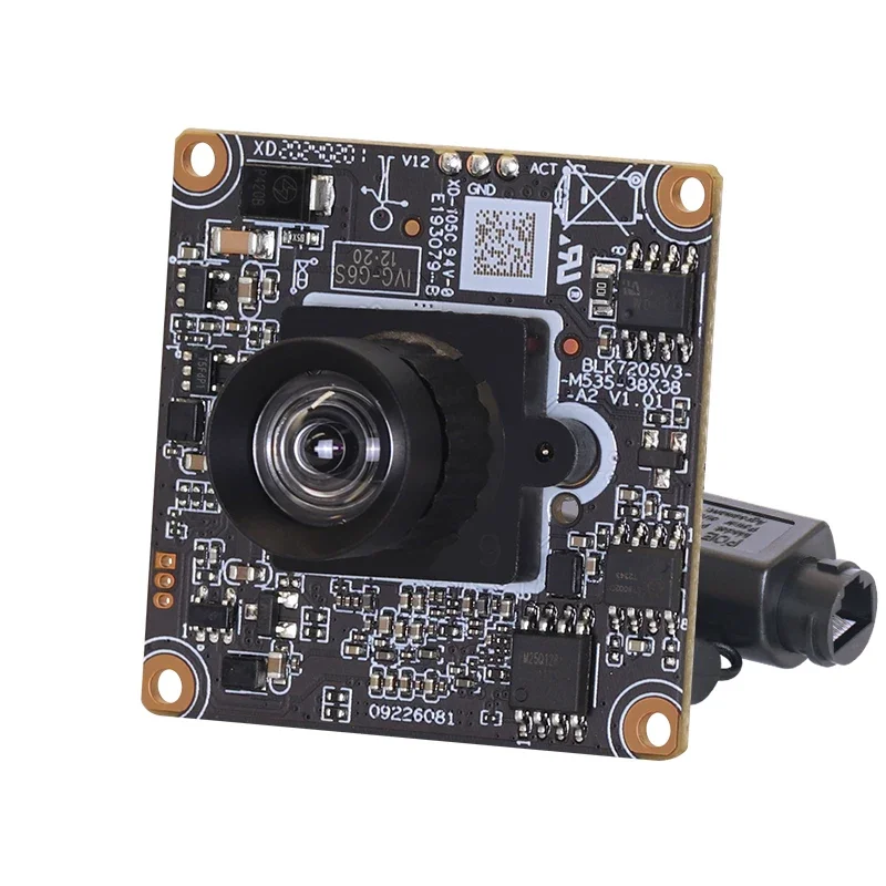 

5MP 3.6mm 80degree distortionless POE Webcam imx335 sensor H.265AI/H.265+ 0.0001Lux Mini IP Camera Module