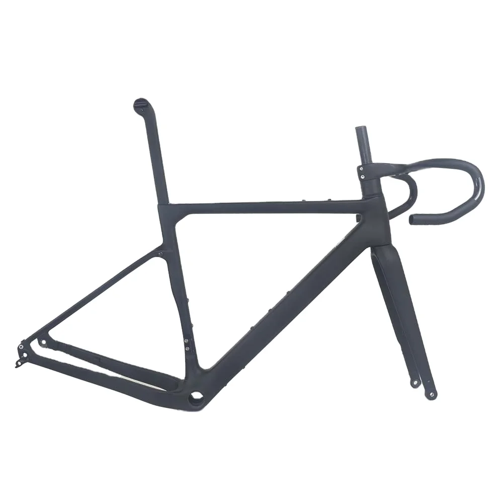 

2023 New Arrival GR058 Flat Mount BB86 Tire 45C All Inner Cable Gravel Bike Frame Carbon with FK639 Fork