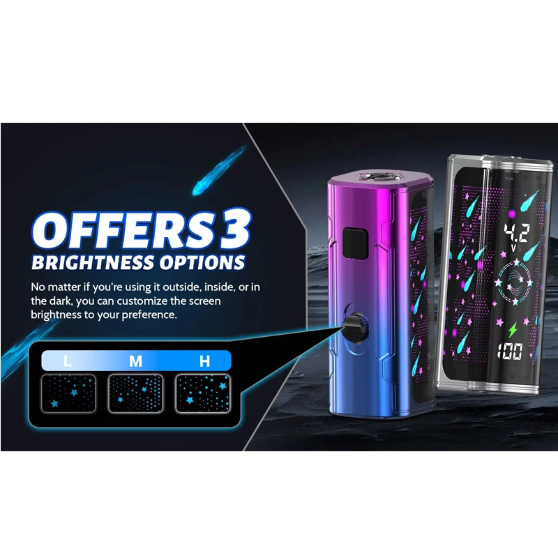 5-10 Buah Baterai DOTECO Tik30 Asli Mod 400MAh 3.4V/3.7V/4.2V dengan Layar LCD 510 Benang Vaporizer untuk Kartrid Vape