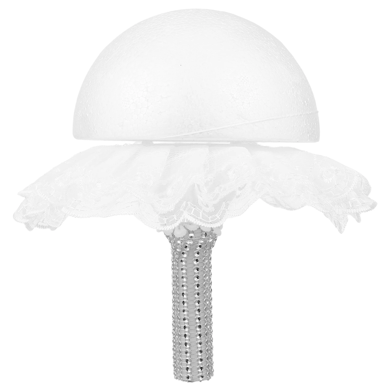 

Bridal Bouquet Material Bag Handle Lace Artificial Flower Arrangement Kit Bride Foam Floral DIY Wedding Bouquet Holder Lace