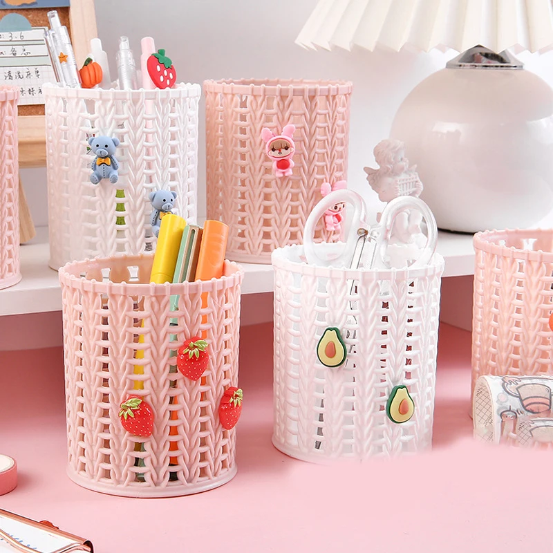 Creative Imitating Vine Pen Holders Desktop Organizer Makeup Brush Storage Pencil Cup Holder School Office Desk Accessories image 2