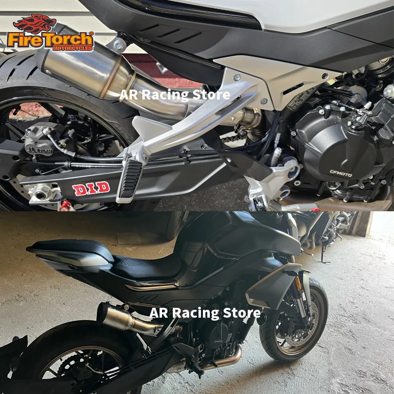 For CFMOTO 800 NK NK800 800NK 2023 2024 2025 Motorcycle Exhaust Muffler Middle LInk Pipe Connect Mufflers Silencer End Tube