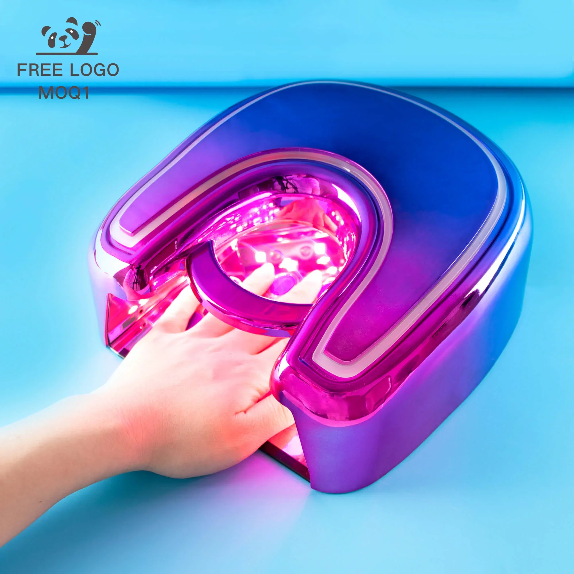 Free Custom Best Professional 48w Cordless Manicure Gel Nail Polish Dryer Machine UV Led Nail Lamp UV Light for Salon