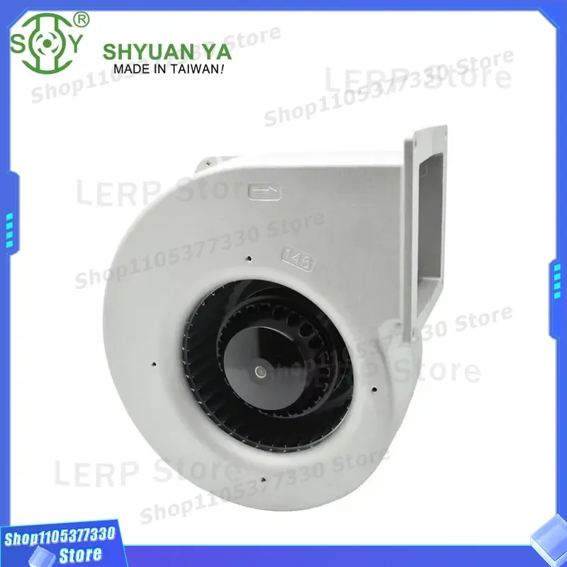 146x100mm AC Centrifugal Duct Fan with Stainless Steel Blade Bearing Motor for Home Ventilation System OEM ODM Customizable