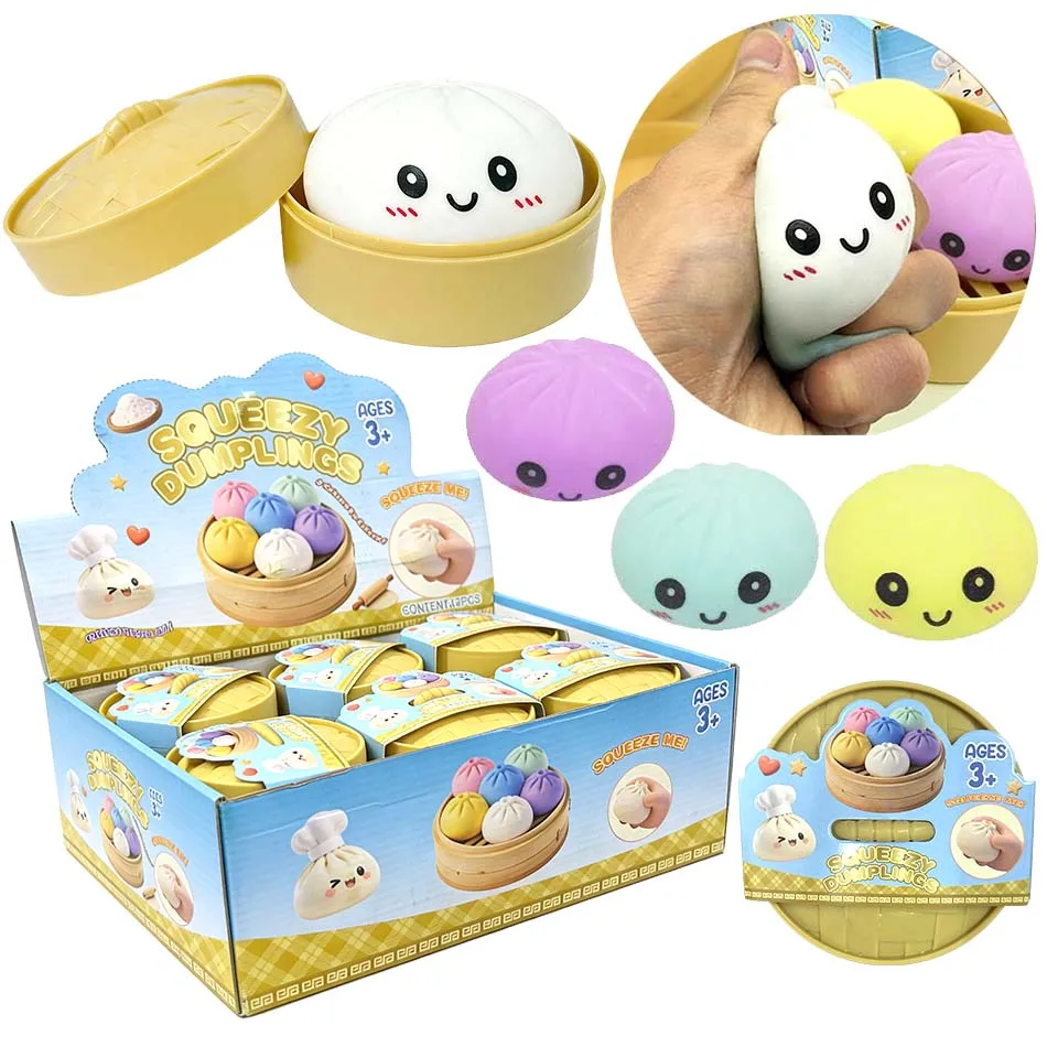 Simulation Flash Dumpling Pressure Ball Slow Rebound Soft Pinch Decompression Office Home Decorat Adults Birthday Gifts