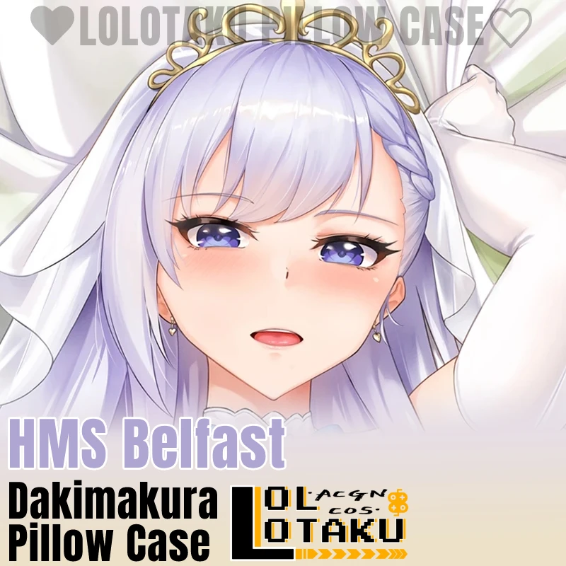 

HMS Belfast Dakimakura Azur Lane Game Pillowcase Full Body Sexy Pillow Case Hugging Cushion Cover Home Bedding Decor Otaku Gift