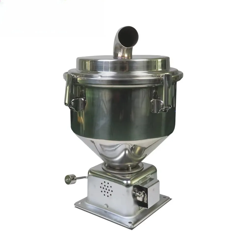 7.5 liter stainless steel hopper vacuum feeder with plastic/food/grain/beans/coffee for automatic lor