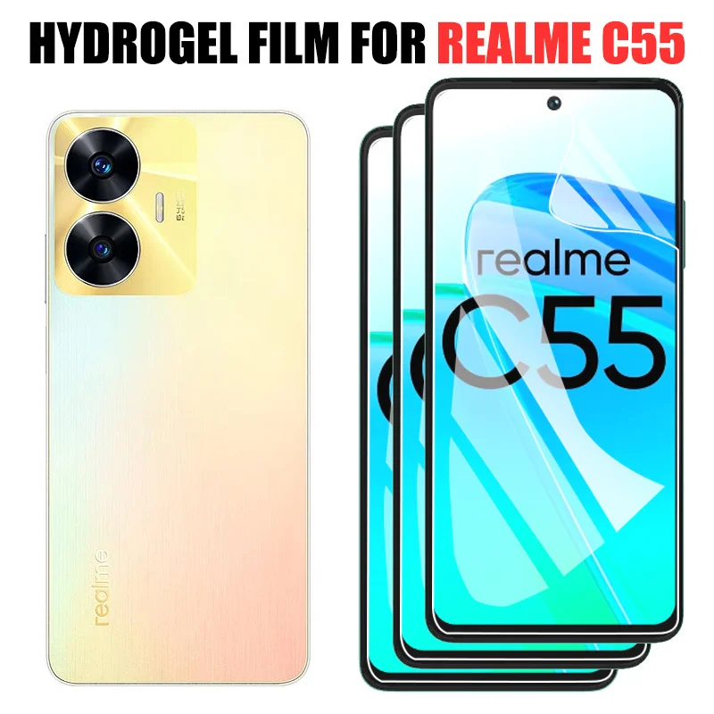 

Hydrogel Film For realme c55 Screen Protector realmec55 realmy c55 protector hidrogel For realme-c55 Clear lamina hidrogel realmi c55 Global Accessories Not Glass