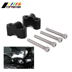 Motorcycle CNC Aluminum HandleBar Clamp Riser Adaptor For KAWASAKI Z750 Z1000 Z 750 1000 04 05 06 07 08 09 10 11 2004-2011