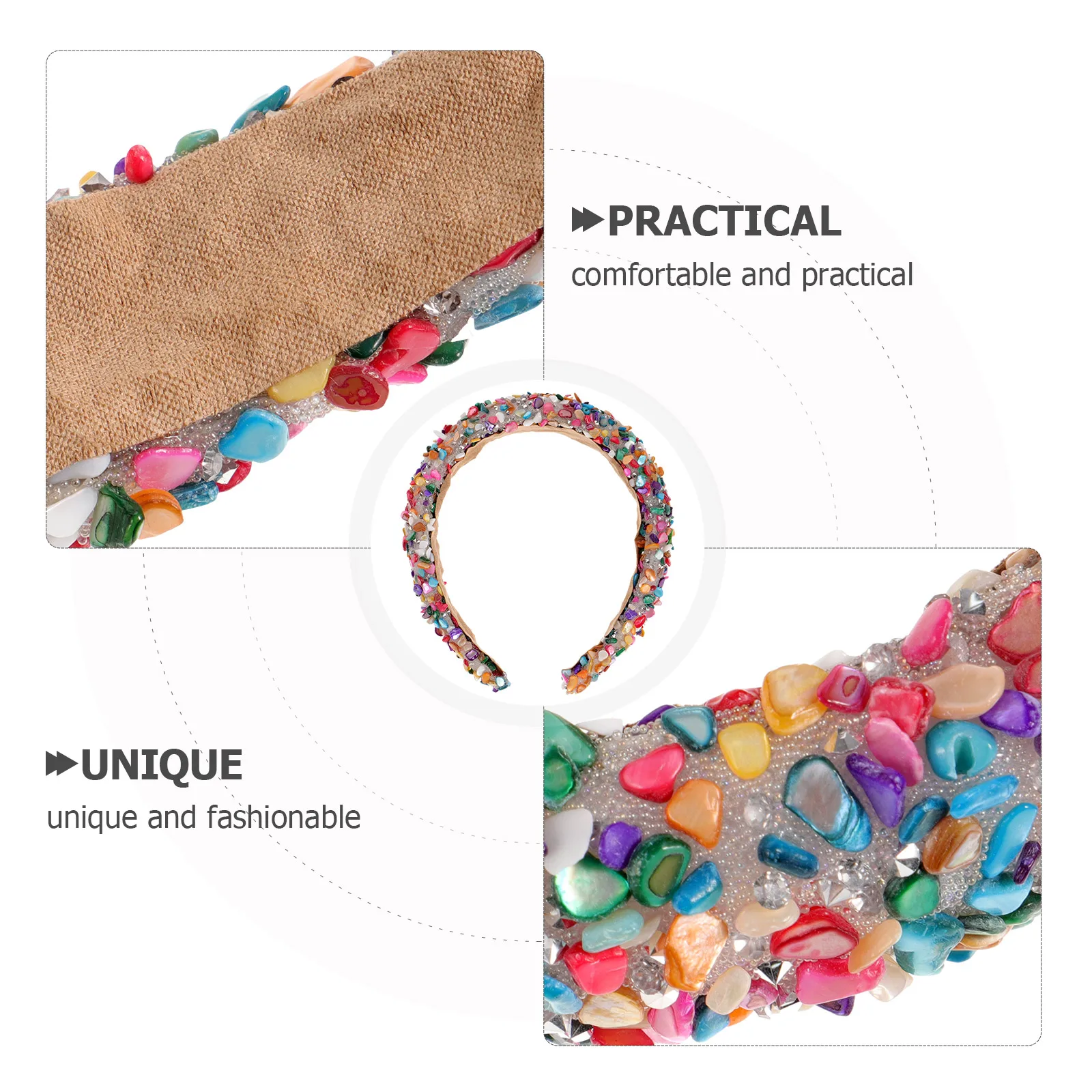 

Crystal Headb Women Girls Padded Comfortable Headb s For Women Wide Beaded Embellished Statement Headb s Hair Accessories