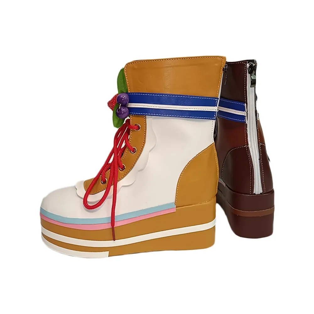 Gioco Umamusume Pretty Derby Hishi Akebono Scarpe Cosplay Stivali Anime Halloween Festa di Natale Donne adulte Uomini Costume Puntelli