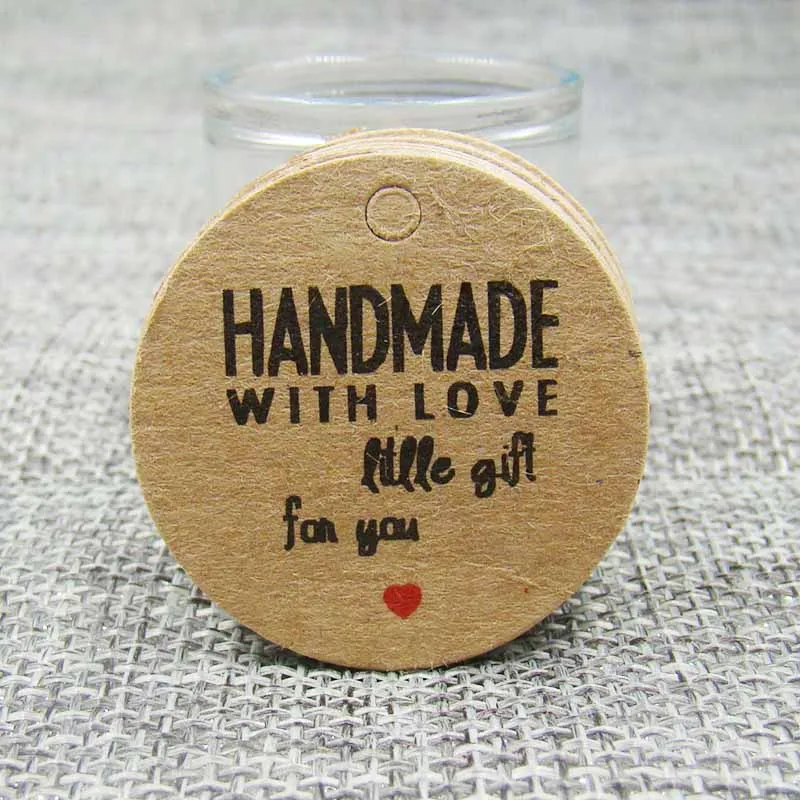 100pcs Thank You Kraft Gift Packing Tags