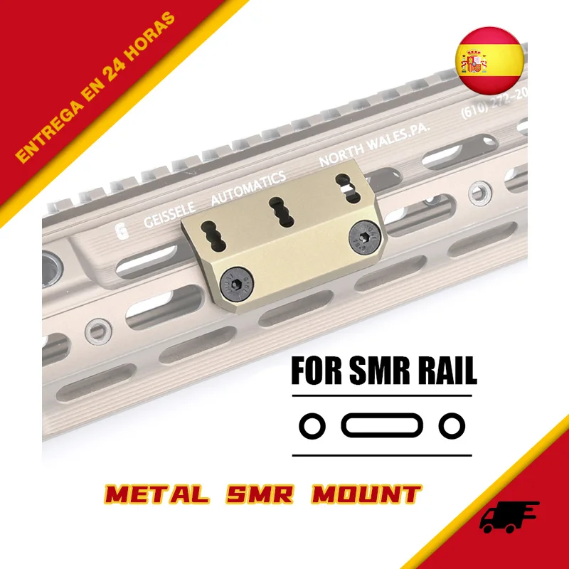Soporte táctico Surefire M300 M600 Offset Scout compatible con Base de riel SMR Airsoft PLH V2 350 soporte para linterna