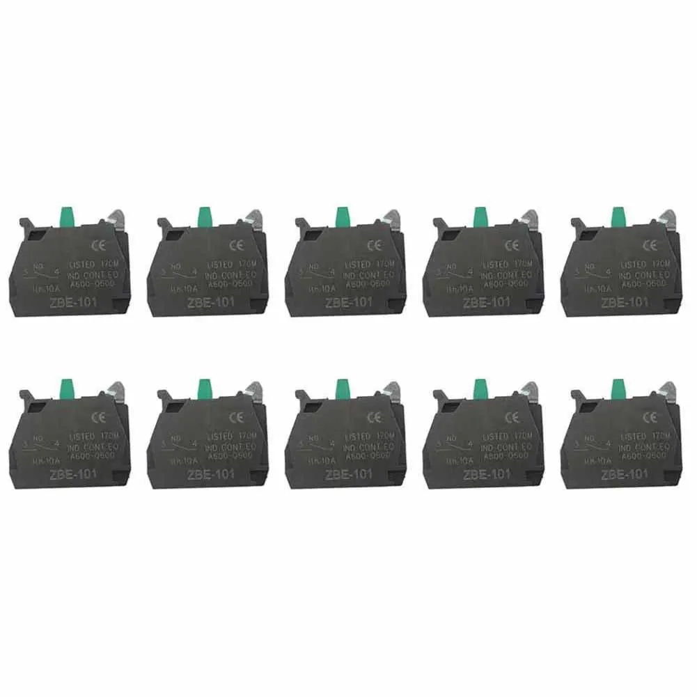 

Reliable electrical connections ZBE101 single contact block screw clamp terminal silver alloy 1NO ZBE101 (10pcs)