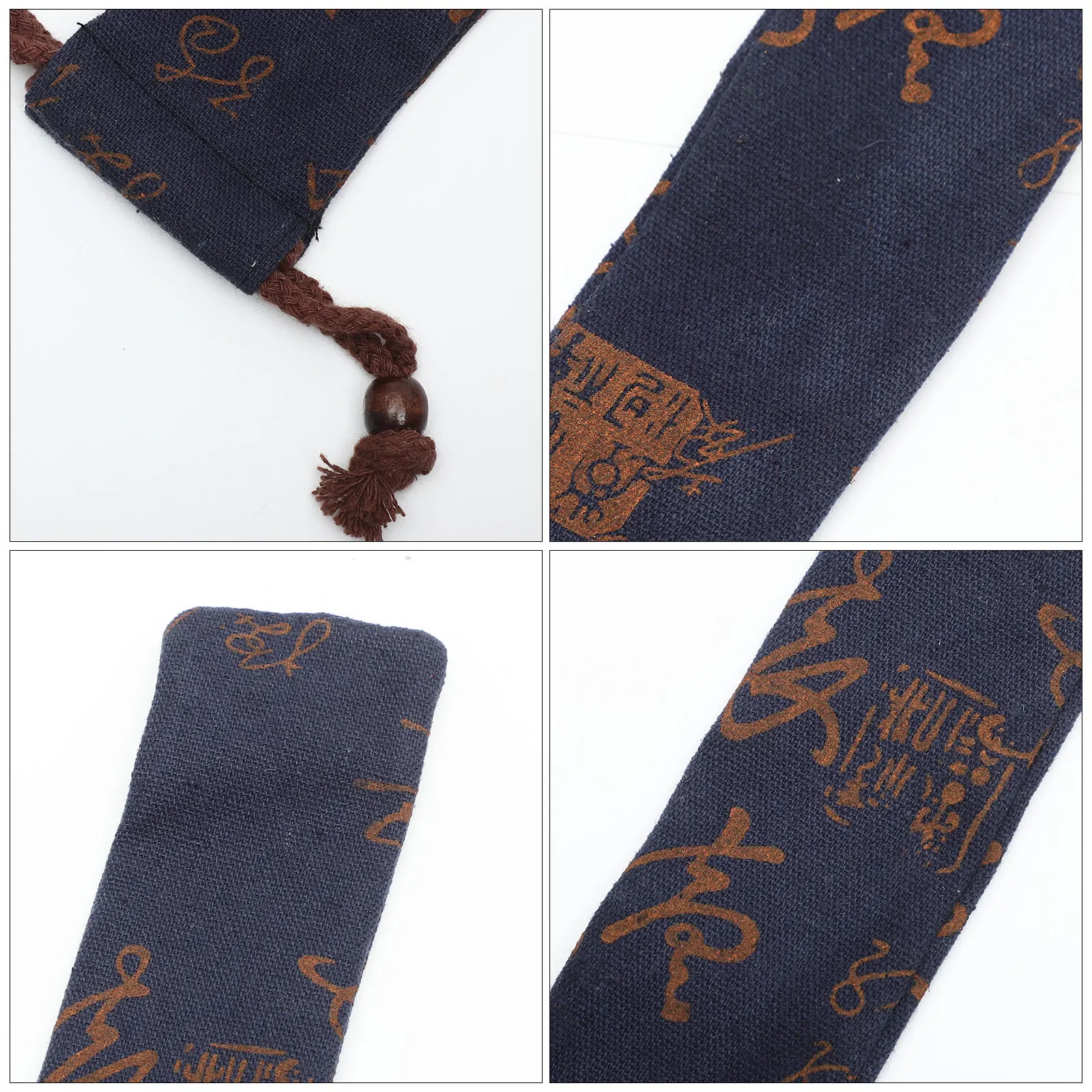 

Flute Protective Bag Bamboo Flute Cover Storage Case F Key Blue Durable Cotton Rope Design Musical Instruments