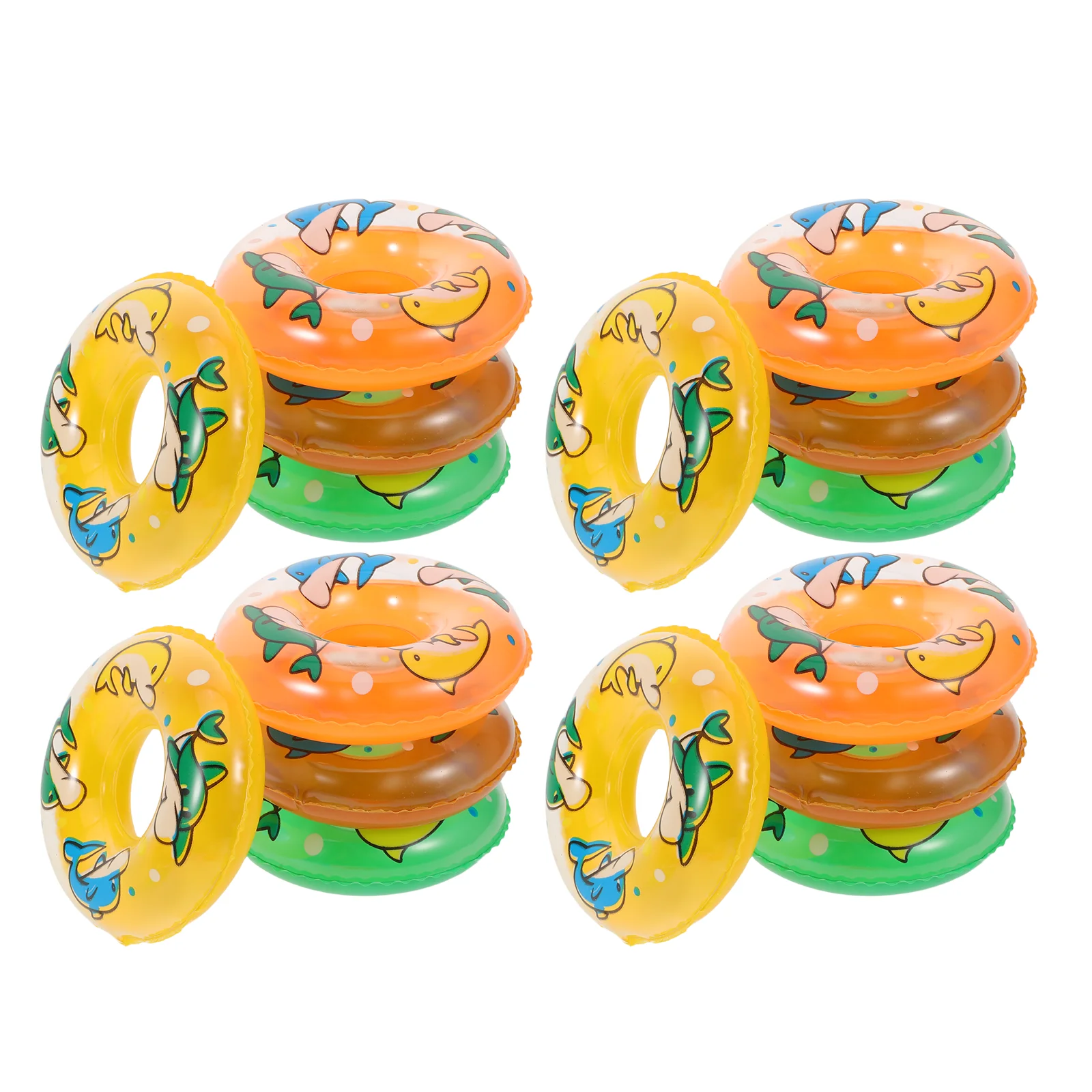 

Mini Swim Ring Inflatable Float for Children Children's Rings Pool Swimming Kids Beach Toys Dollhouse Accessories Floating