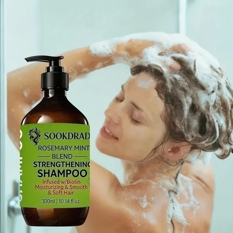 Rosemary Mint Blended Shampoo, Infused w/ Biotin, Smooth Locks 10.14fl oz
