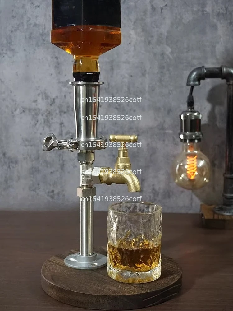 Cafe Bar Industrial Style Retro Wine Rack Wine Divider Stainless Steel 304 Pourer