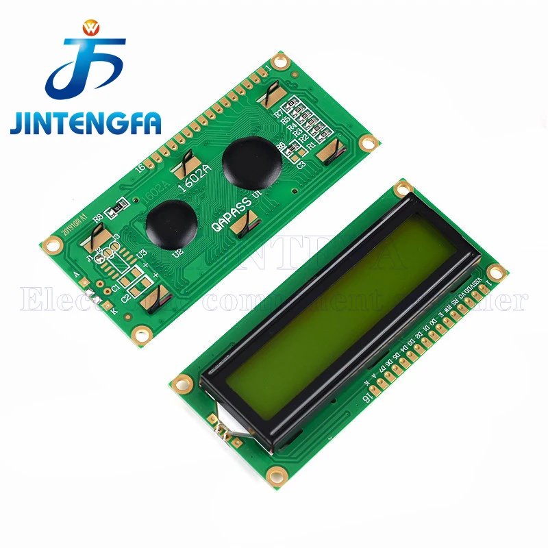 LCD1602 1602 LCD-Modul Blau/Gelb Grüner Bildschirm 16x2 Zeichen LCD-Display PCF8574T PCF8574 IIC I2C-Schnittstelle 5V für Arduino