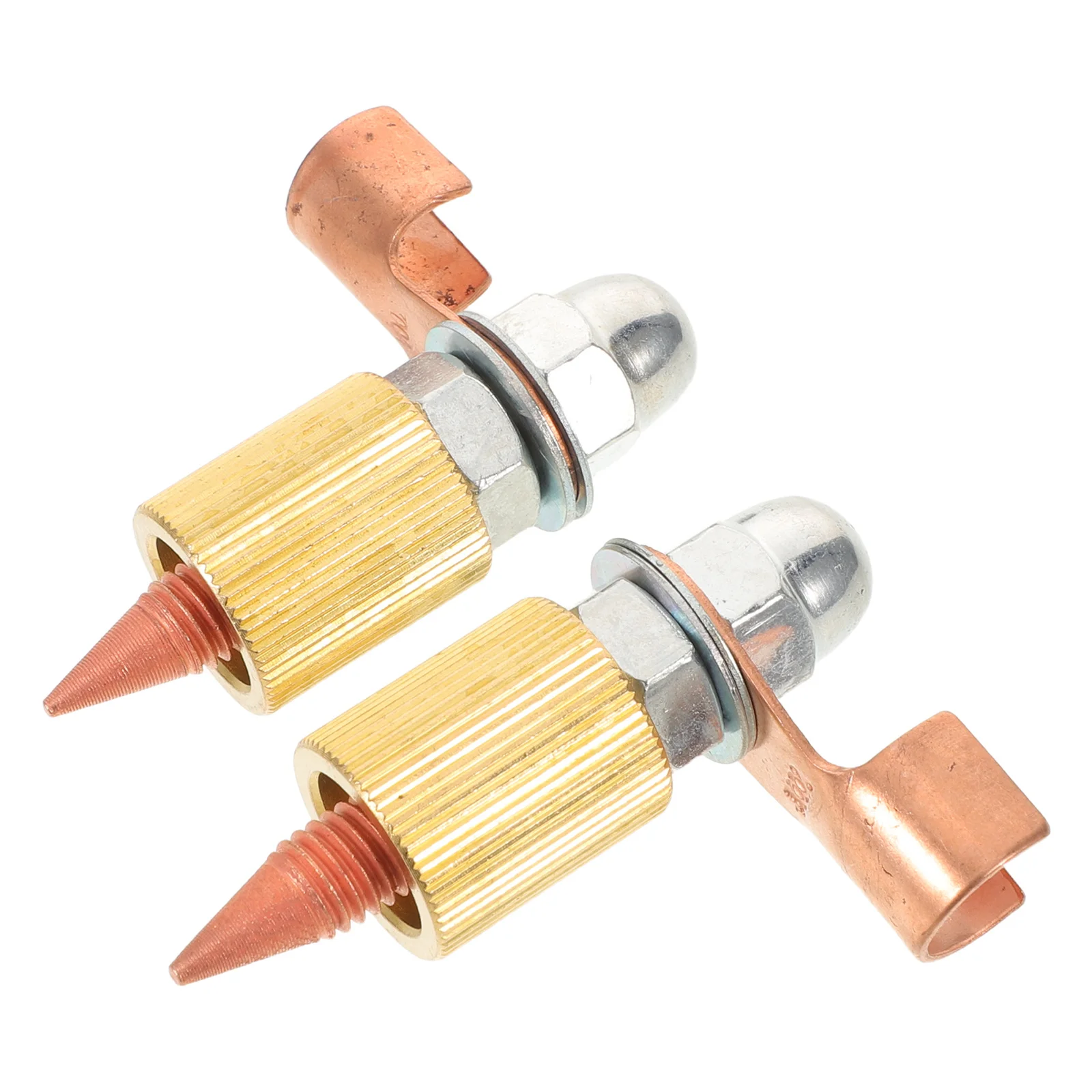 

2pcs Automotive Ground Clamp Welding Ground Clamp Attachments For Dent Puller Machine, Sheet Metal Repair Tools, Vehicle Body