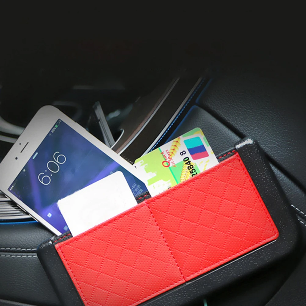 

Car Storage Box Microfiber Seat Gap Organizer With Charging Hole For Phone Auto Supplies Smartphone Bag Expandable Car