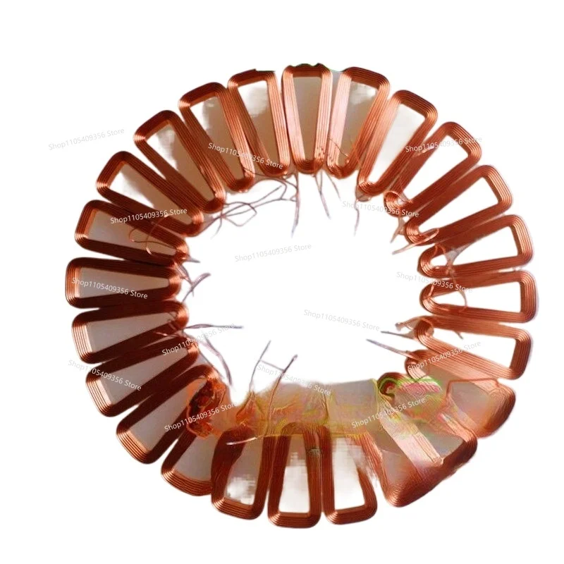 DIY Disc Coreless Generator Coil, Three-phase, Low-speed Power Generation, High Efficiency, Self-adhesive Coil, Permanent Magnet