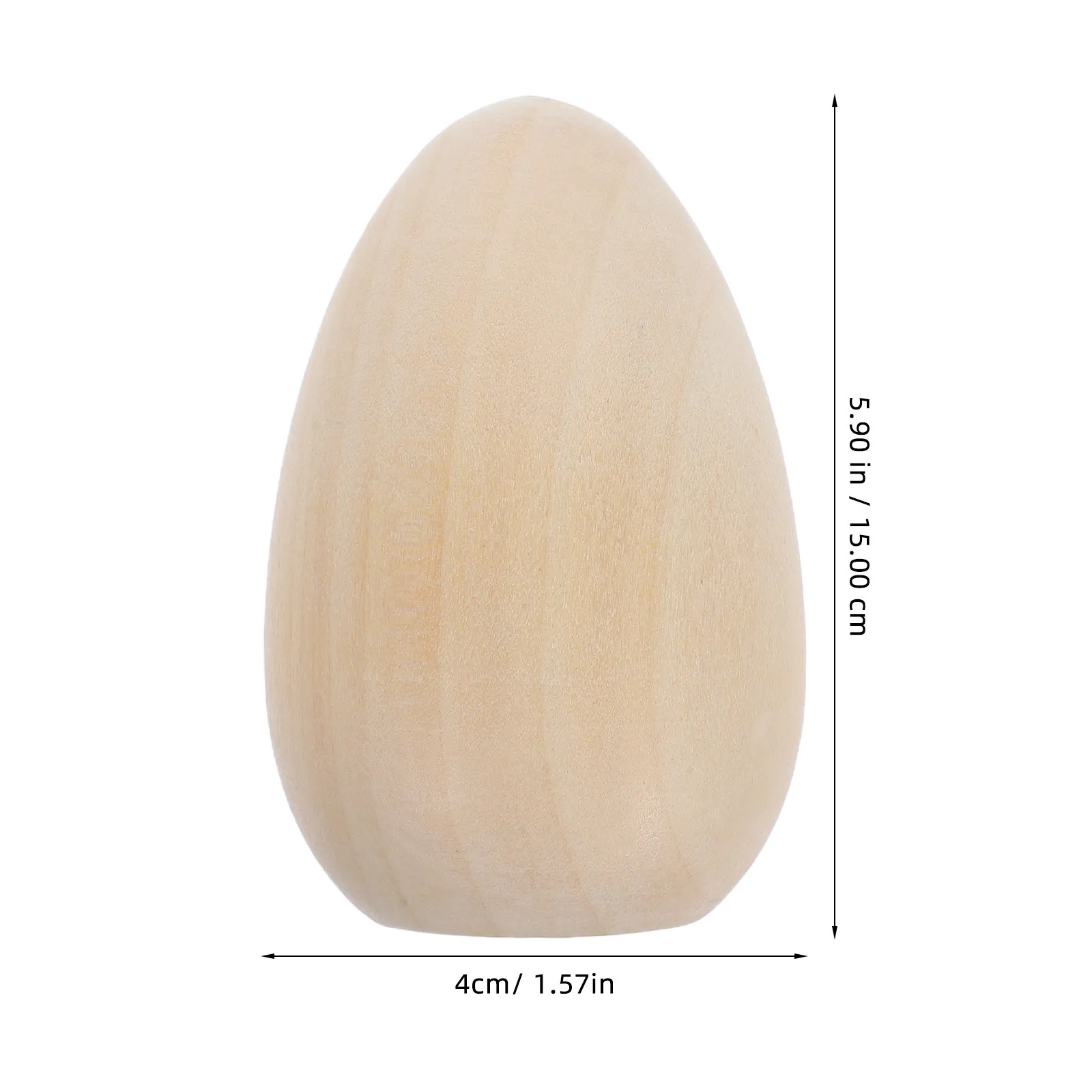 6Pcs Wooden Eggs Easter Graffiti Unpainted DIY Painting Decoration Crafts Wooden Egg Ornaments Eggs Graffiti Toy