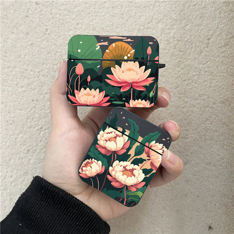 Vintage Sunflower Chrysanthemum Flower Earphone Case for Apple Airpods 2 1 3 Air Pods Cover for AirPod Pro Protection Box Shell