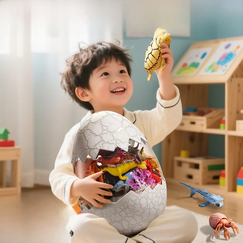 

LeMi Bear Creative Birthday Gift Children's Toy Ocean Animals for Boys 3-9 Years Old Meet Gift New Model 2025 Paaging