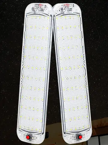 1/2PCS LED Car Interior Light RV Ceiling Light Strip Lamp With Switch Car Interior Lighting Camper Baker Boat Truck Roof Light