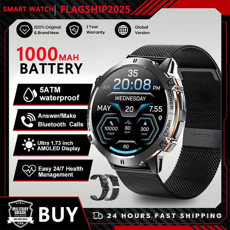 2025 Original TANK T3 Ultra GPS Smart Watch  5ATM Waterproof Smartwatch HD AMOLED 1000mAh Fitness T-Rex 3 Electronic Watches Men