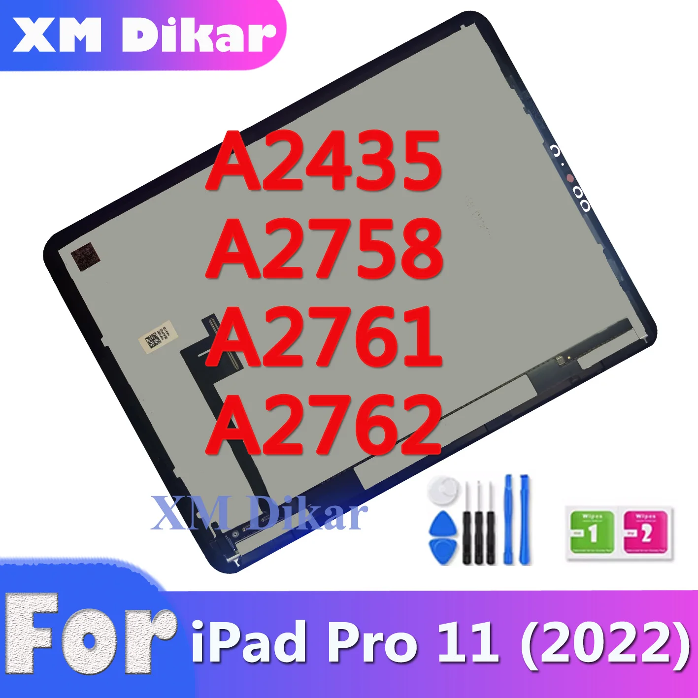 iPad Pro 11인치 (2022) A2762 LCD 디스플레이 패널 교체 후기: 정확한 부품 선택과 설치 성공 사례