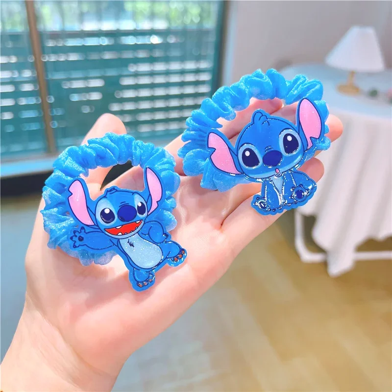 5 個アニメリロ & スティッチヘアバンドかわいいスティッチヘアピン漫画ゴムバンドヘアアクセサリー女の子ギフトおもちゃ
