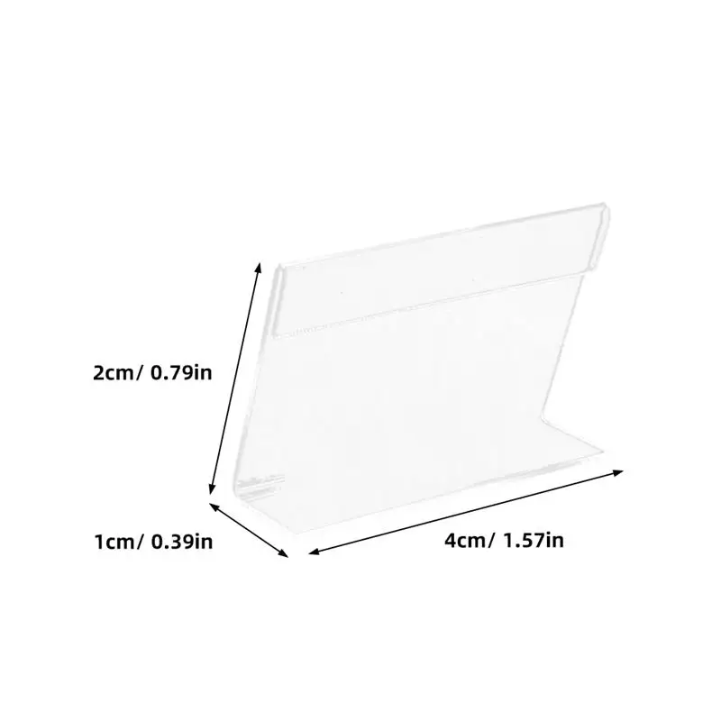 10Pcs Price Display Holder Price Tag Holders Board Price Tag Stands Label Holders for Supermarket