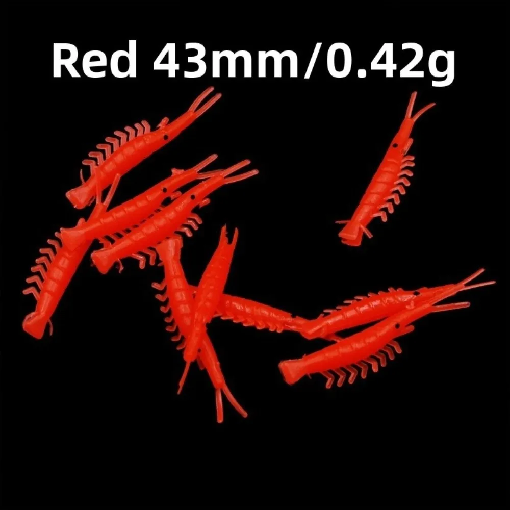 2025 25/30/36/40 مللي متر إغراء الطعم مضيئة لينة المطاط لينة الطعم noctilucent الحيوية ليلة ضوء الروبيان توهج في الظلام #5