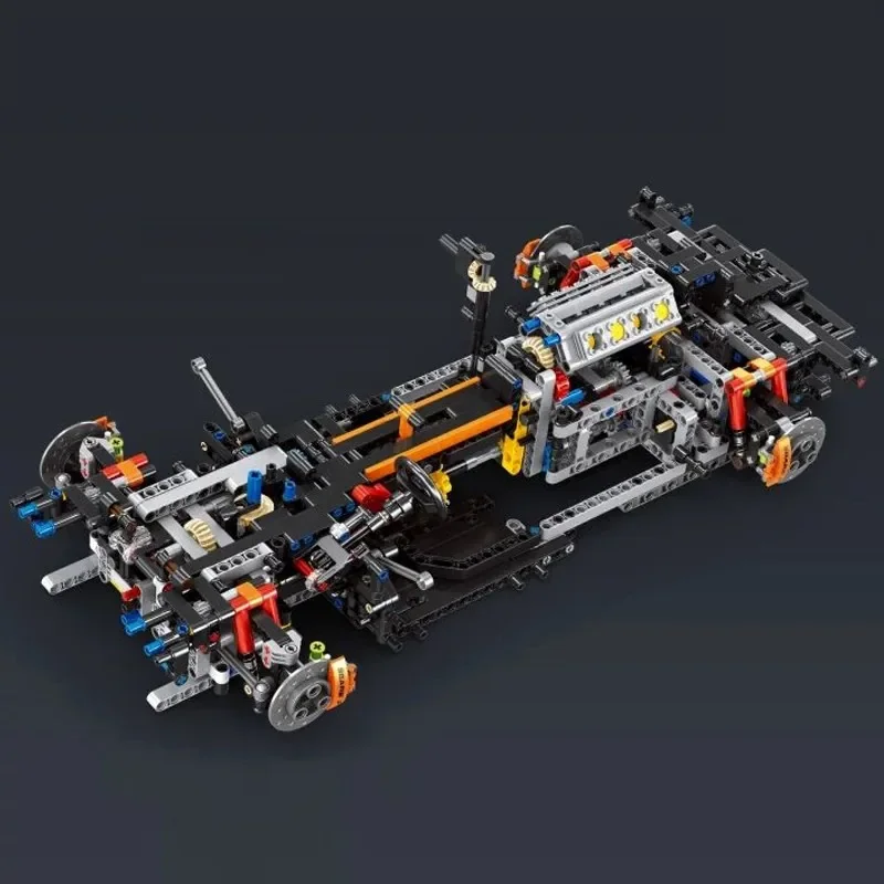 3862Pcs MOC 1:8 Technical SABRE P1 Supercar Scale Building Blocks Model City Racing Sport Car DIY Assemble Toys for Boys Gift