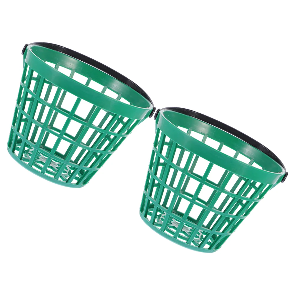 

2Pcs Golf Basket Holder Large Capacity Collector Storage Container Tennis Bucket Portable Golfer Accessory